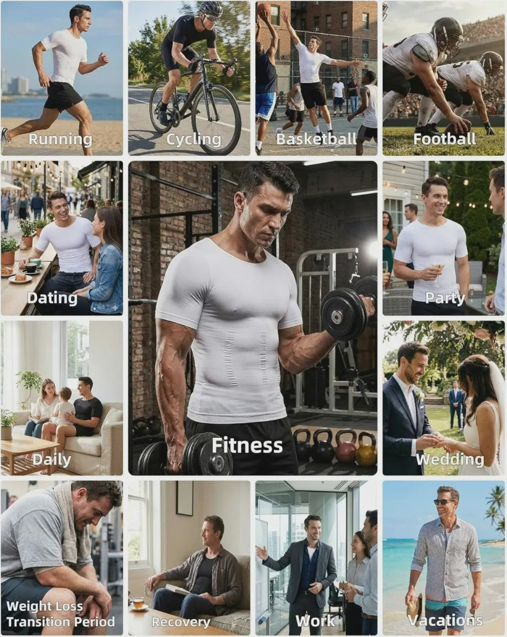 Herenshirt met Compressie en Buikcorrectie - Naadloos Slimming Tanktop voor Fitness en Dagelijks Gebruik