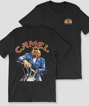 Retro Camel Cigarettes T-Shirt - Vintage Oversized Unisex Kleding