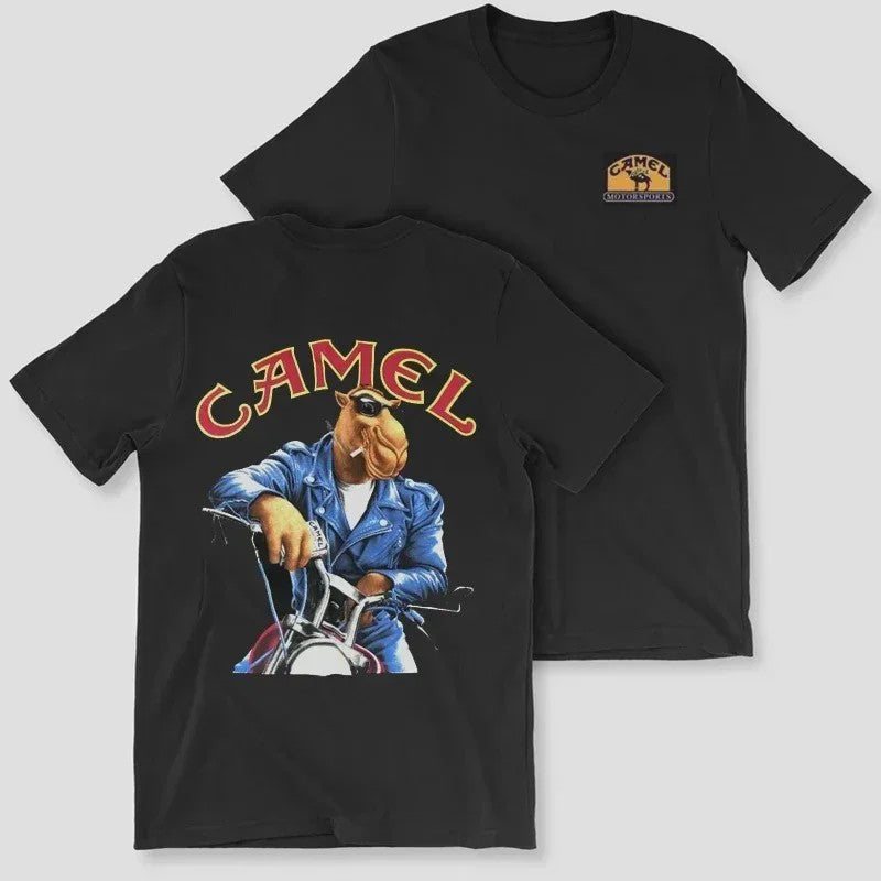 Retro Camel Cigarettes T-Shirt - Vintage Oversized Unisex Kleding