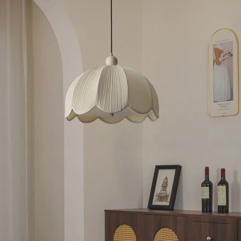 Wabi Sabi Plissé Hanglamp - Japanse Stijl Stoffen Plafondlamp voor Woonkamer, Eetkamer & Slaapkamer
