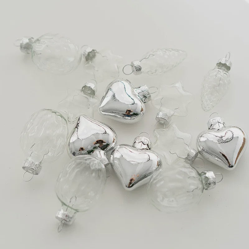 Kerstballen Set 4cm - Glanzend & Mat - Decoratie & Fotografie Props