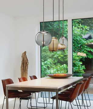 Moderne Glazen LED Hanglamp - Stijlvolle Verlichting voor Woonkamer, Keuken & Bar