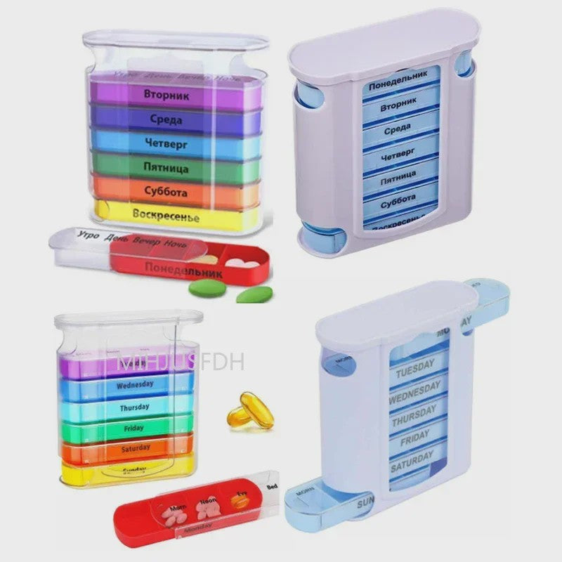 7-Dagen Pillendoos Organizer - 28 Vakjes voor Medicijnen & Supplementen - Ideaal voor Reizen