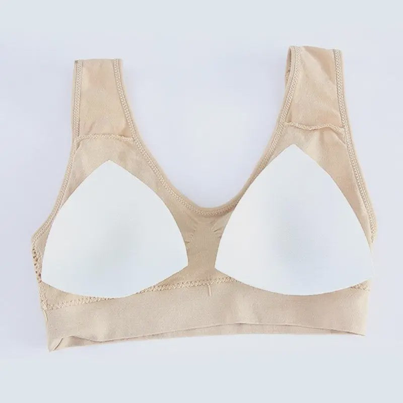 3-Pack Ademende Seamless Sport BH met Vulling - Plus Size & Draadloos - S-6XL