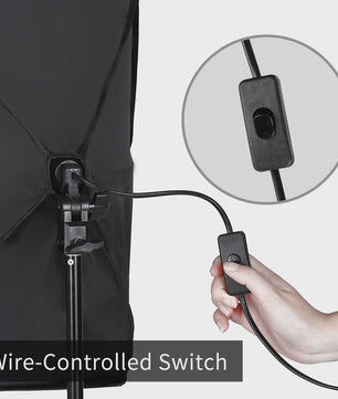 Professionele Softbox Verlichtingskit 50x70cm - Continu Licht voor Studio Fotografie