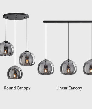 Moderne Glazen Hanglamp - Stijlvol Design voor Woonkamer, Eetkamer & Keuken