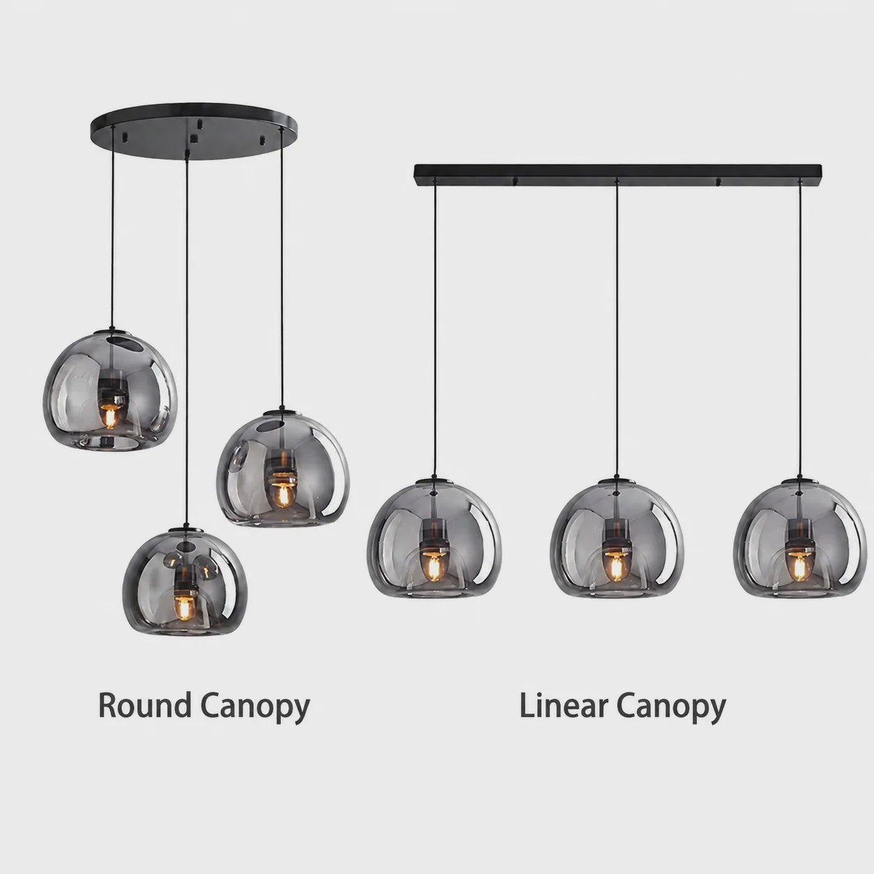 Moderne Glazen Hanglamp - Stijlvol Design voor Woonkamer, Eetkamer & Keuken
