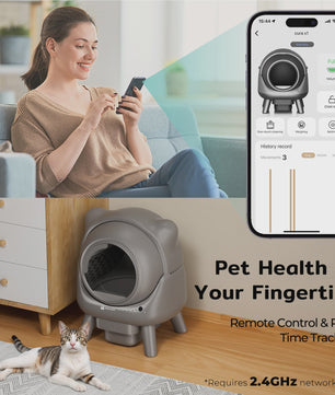 Automatische Kattenbak X1 Zelfreinigend met App Bediening & 10-Laags Veiligheidssysteem