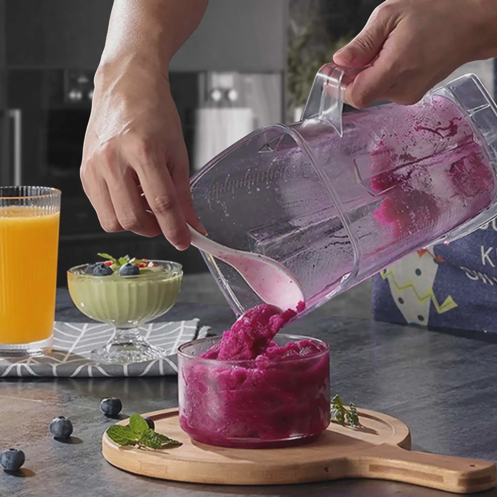 Krachtige 600W 2-in-1 Blender: IJscrusher & Multifunctionele Keukenmachine