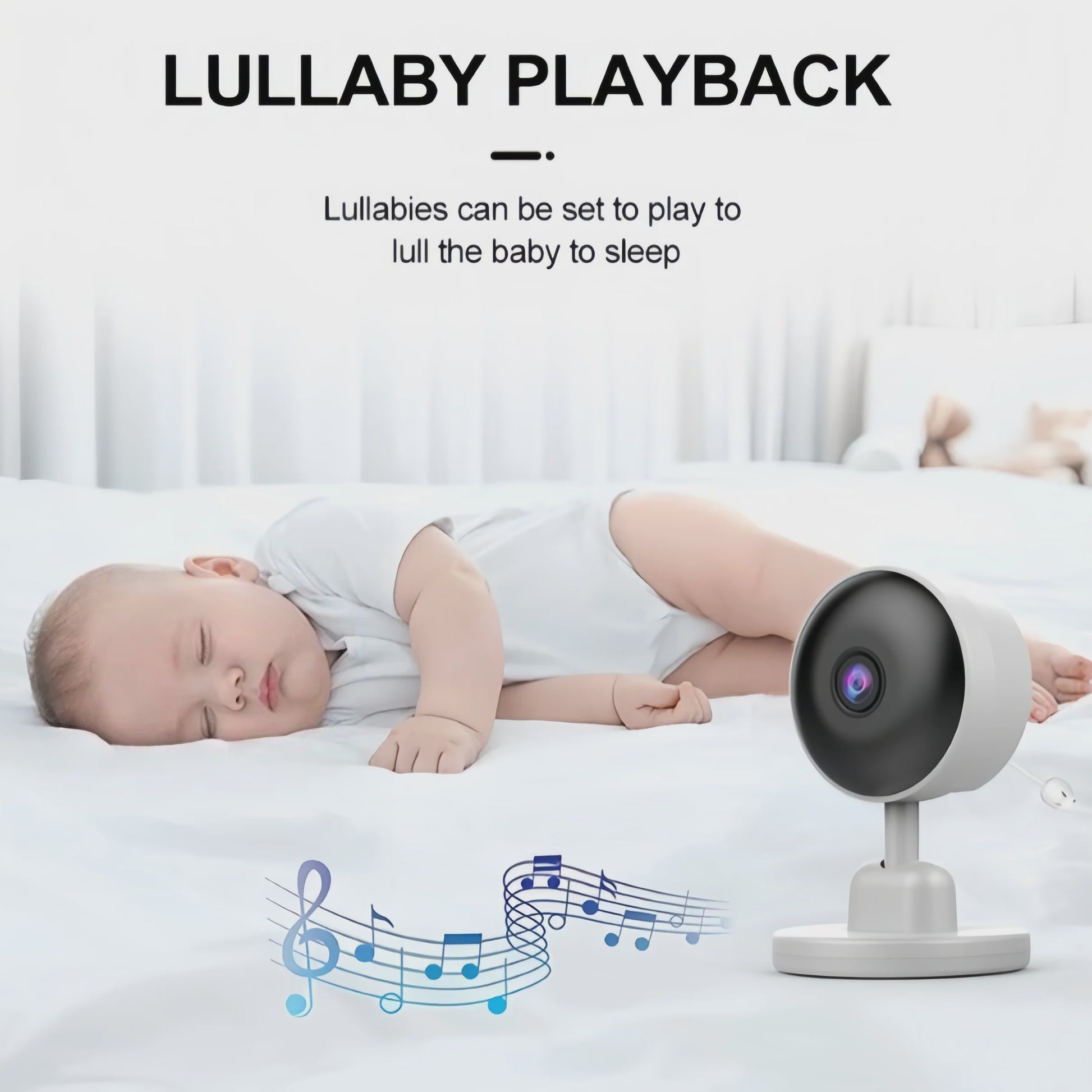 2.8 inch Babyfoon met Camera, Tweeweg Audio, Temperatuur & Vochtigheidssensor, Nachtzicht