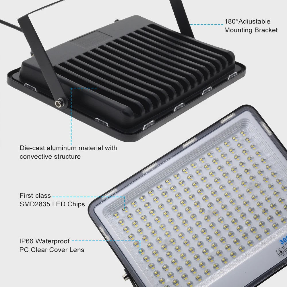Krachtige LED Floodlight 50W-300W IP66 Waterdicht - Koel Wit 6500K