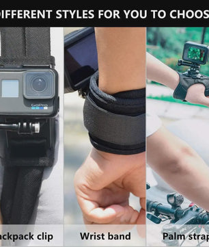 360° Roteerbare Handpolsband Mount voor GoPro & DJI Action Camera's