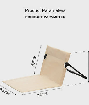 Lichtgewicht Opvouwbare Stoel - Aluminium, Draagbaar & Comfortabel voor Camping, Strand & Vissen