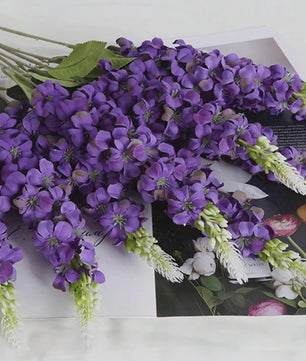 Set van 5 Kunstbloemen Hyacint Trossen - Realistische Decoratie