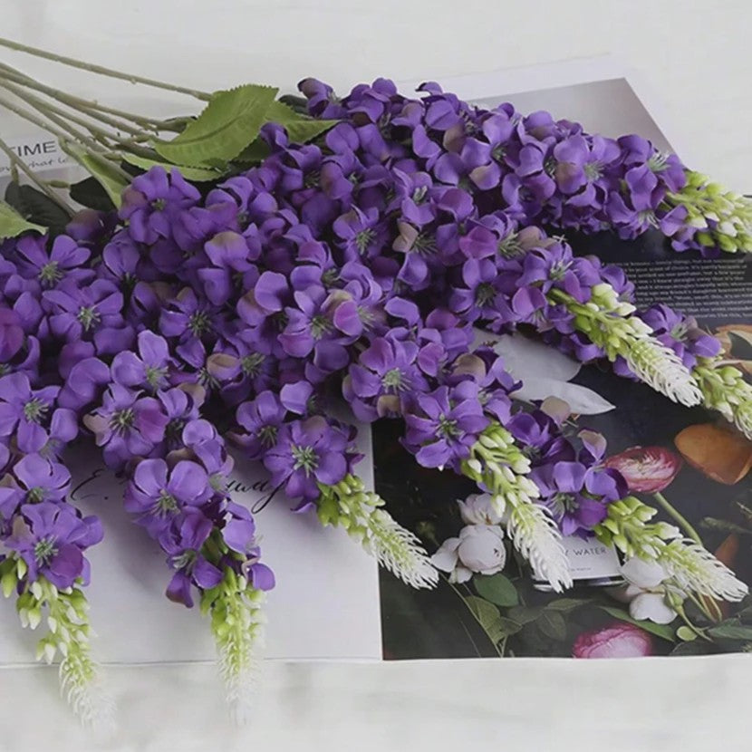 Set van 5 Kunstbloemen Hyacint Trossen - Realistische Decoratie