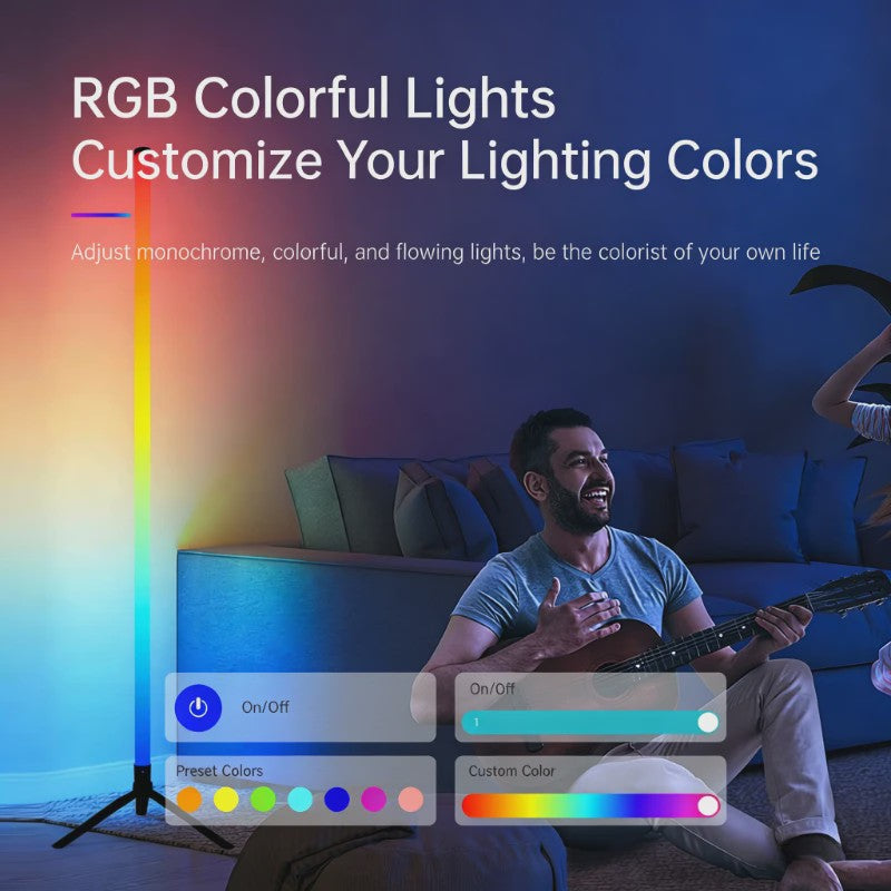 120cm LED RGB Vloerlamp met Muziekreactieve Sfeerverlichting