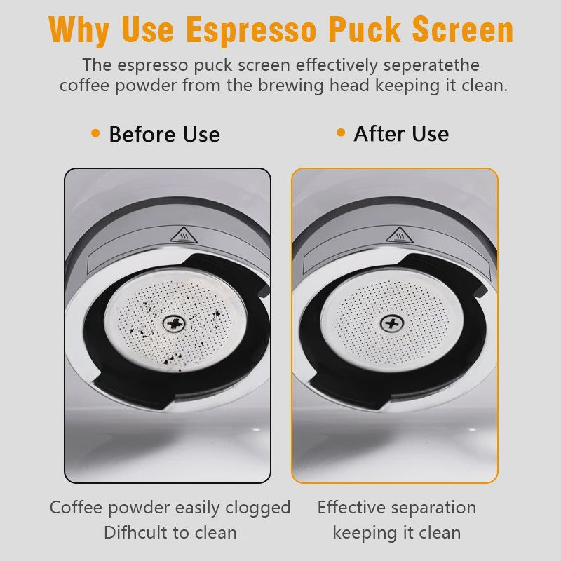 Espresso Puck Screen 0.2mm - Roestvrij Staal Filter voor Portafilter (51/53.5/58.5mm)