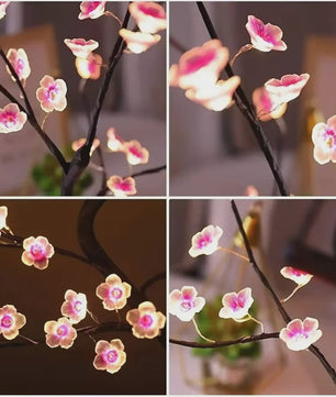 Bloesem Boom Nachtlamp - Sfeervolle LED Decoratie met USB/Batterij & Touch Switch