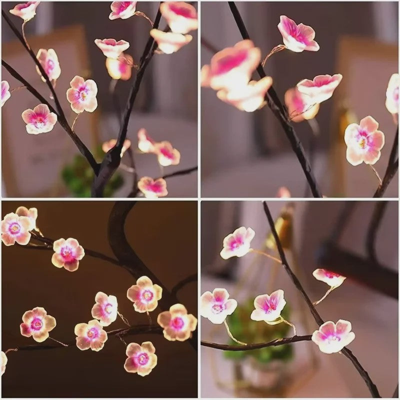 Bloesem Boom Nachtlamp - Sfeervolle LED Decoratie met USB/Batterij & Touch Switch