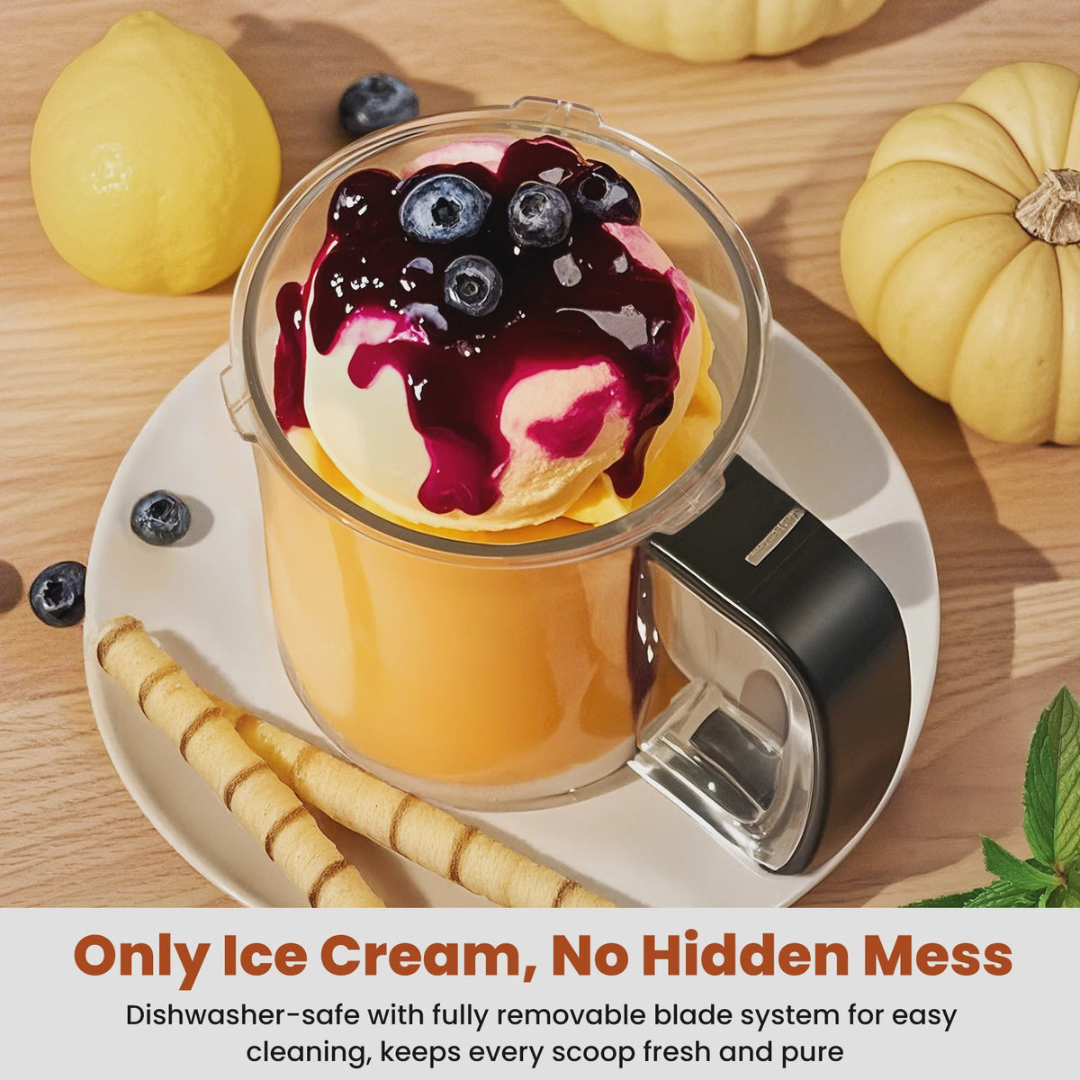 Automatische IJsmachine 12-in-1: Maak IJsl, Sorbet, Frozen Yogurt & Smoothies