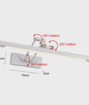 Moderne LED Spiegel Lamp - Wandlamp Badkamer/Slaapkamer - 43cm/58cm