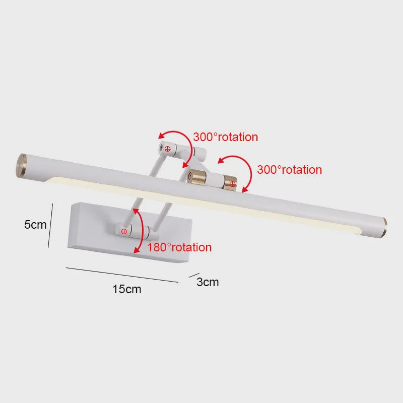 Moderne LED Spiegel Lamp - Wandlamp Badkamer/Slaapkamer - 43cm/58cm
