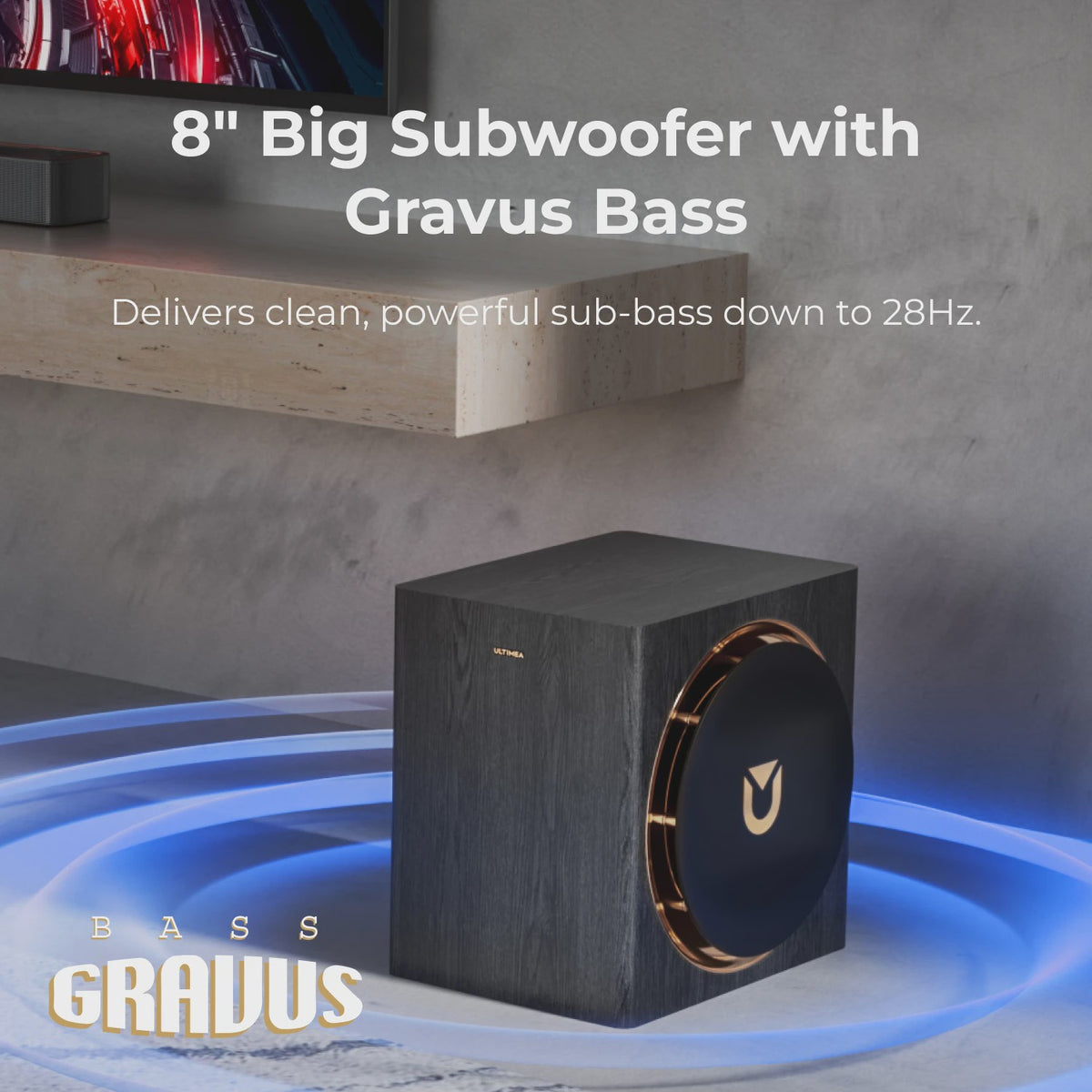 ULTIMEA Skywave X60 Soundbar: 7.1.4 Dolby Atmos Surround met Draadloze Subwoofer
