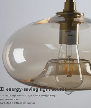 Moderne Glazen Plafondlamp met LED - Minimalistisch Design voor Hal, Slaapkamer, Balkon
