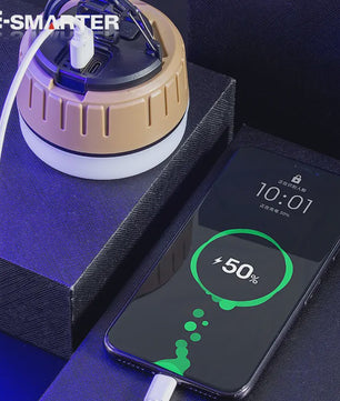 Draagbare LED Camping Lantaarn met Haak & Magneet - Noodverlichting & Powerbank