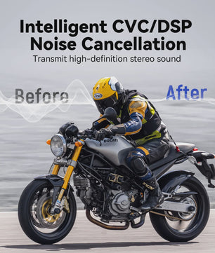 Lexin MeshCom Motorfiets Intercom - Mesh & Bluetooth Communicatie voor 24 Rijders