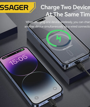Essager Magnetische Powerbank 5000mAh 20W - Draadloos Snel Opladen voor iPhone (Magsafe)