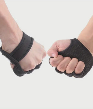Fitness Handschoenen Halve Vinger met Polsondersteuning - Non-Slip Grip voor Gewichtheffen & Bodybuilding