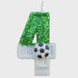 Voetbal Cijfer Kaarsen - Glitter & Graduele Kleurverandering - Verjaardag Decoratie
