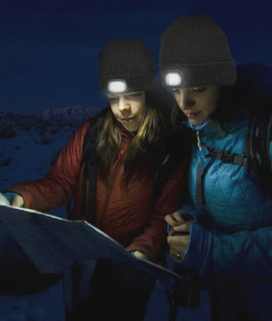 LED Muts met Ingebouwde Verlichting - USB Oplaadbaar, Warm & Unisex voor Nachtelijke Activiteiten