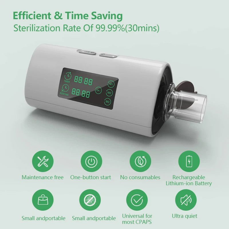Draagbare CPAP Reiniger & Sterilisator - Ozonvrij & Efficiënt