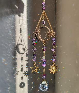 Maan Godin Kristal Zon Vanger - Decoratieve Hanger voor Binnen & Buiten