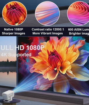 HUAWEISHI X3 Plus 4K Projector: Draagbaar, Android 11, 600 ANSI Lumen, Auto Focus