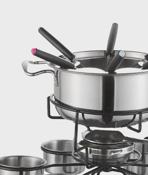 RVS Fondue Set met Kookstel - Ideaal voor Feestdagen, Kamperen en Buiten