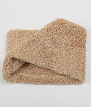 Cashmere Warm Collor Ring Winter Scarf Solid Plush Thick Outdoor Sports Men Women Children Neckerchief Full Face Mask Muffler