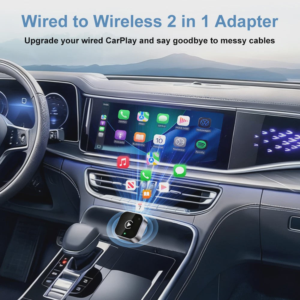 Draadloze CarPlay & Android Auto Adapter - 2-in-1 Carlinkplay Dongle