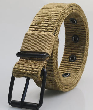 Canvas Riem Heren - Veelzijdige Pin Buckle Riem voor Studenten, Militaire Stijl & Denim