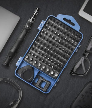 117-delige Precisie Schroevendraaierset: Magnetisch, Torx & Hex Bits voor iPhone, Mac, PC Reparatie