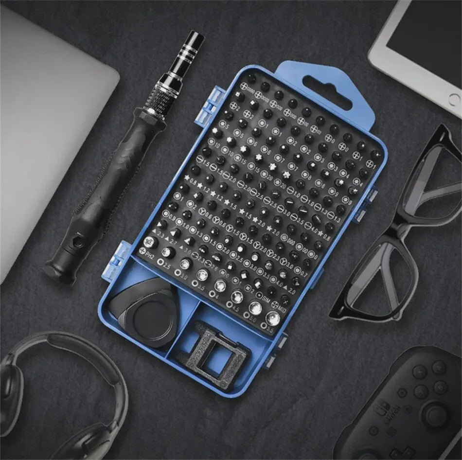 117-delige Precisie Schroevendraaierset: Magnetisch, Torx & Hex Bits voor iPhone, Mac, PC Reparatie