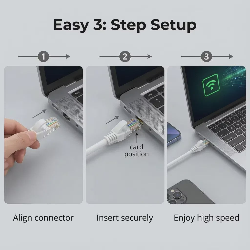 Cat6 Ethernet Kabel UTP RJ45 - 1000Mbps Snelheid - Diverse Lengtes
