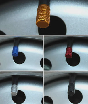 4x Aluminium Ventieldopjes Auto - Universeel & Stijlvol met Knurling Grip