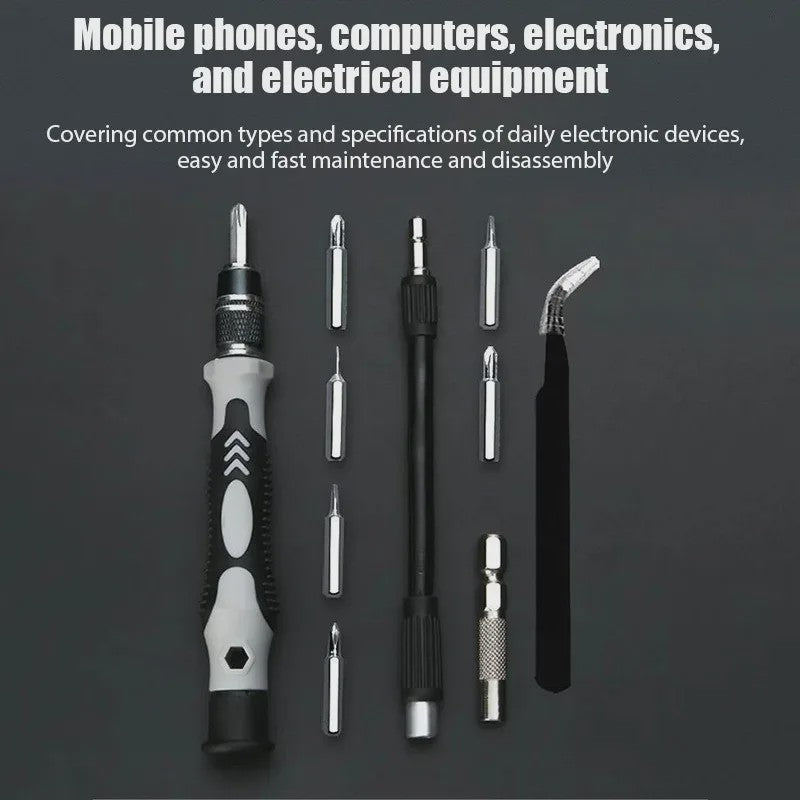 115-delige Precisie Schroevendraaierset: Magnetisch, Elektronica Reparatie & DIY Gereedschap