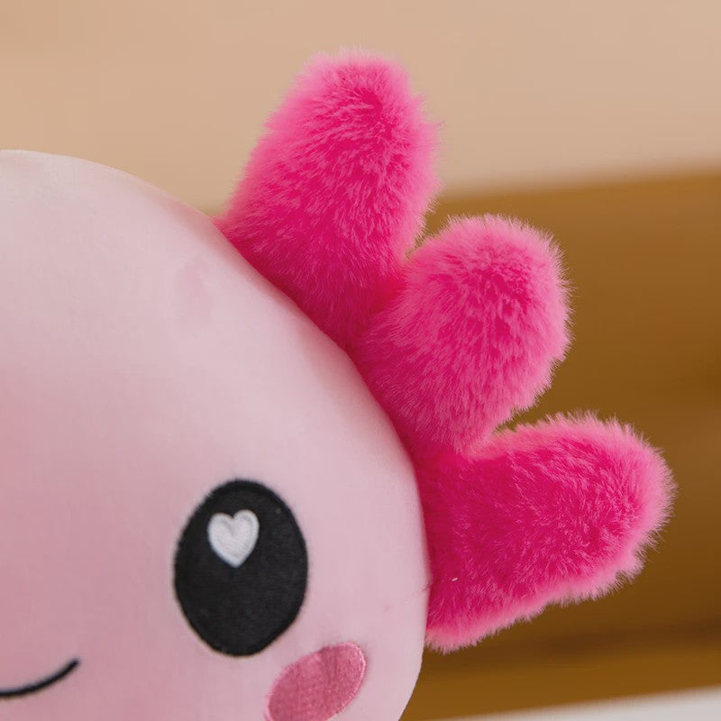Zachte Axolotl Pluche Knuffel - Verkrijgbaar in 4 Kleuren, Perfect Cadeau