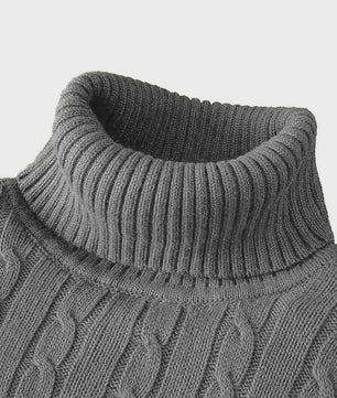 Heren Gebreide Coltrui - Slim Fit Winter Pullover