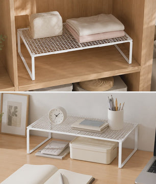 Uitschuifbare Garderobekast Planken Organizer - Stapelbaar & Verstelbaar