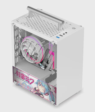 METALFISH T40 Mini ITX PC Behuizing - 7L Compact, Draagbaar met Acryl of Mesh Paneel